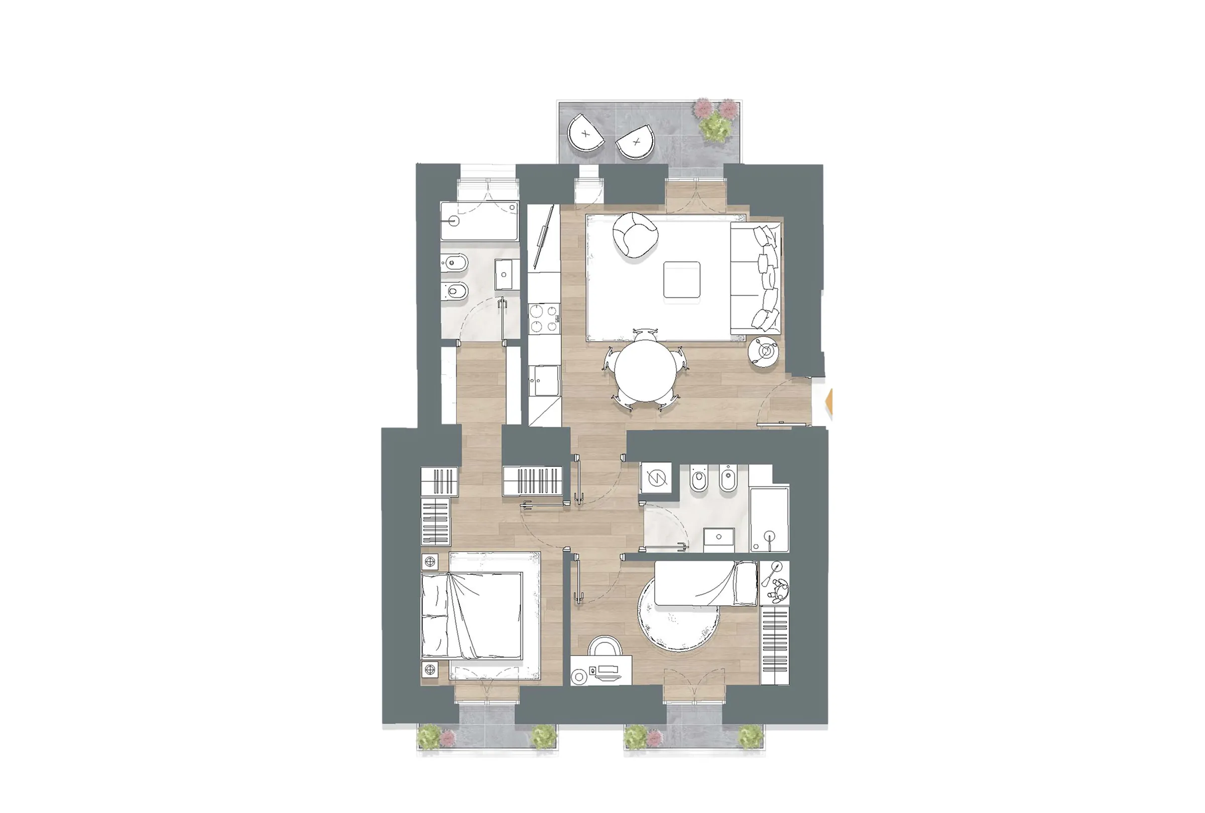 Planimetria A1.2 — Palazzo Adda